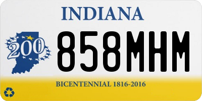 IN license plate 858MHM
