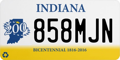 IN license plate 858MJN