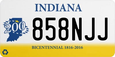 IN license plate 858NJJ