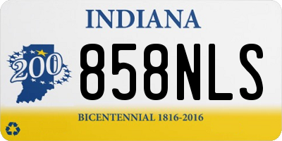 IN license plate 858NLS