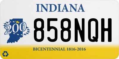 IN license plate 858NQH