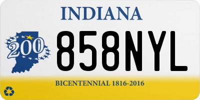 IN license plate 858NYL