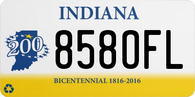 IN license plate 858OFL
