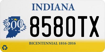 IN license plate 858OTX