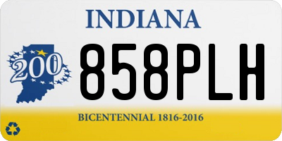 IN license plate 858PLH