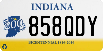 IN license plate 858QDY