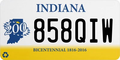 IN license plate 858QIW