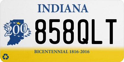 IN license plate 858QLT