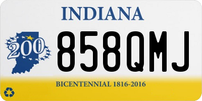 IN license plate 858QMJ