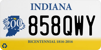 IN license plate 858QWY