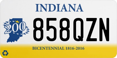 IN license plate 858QZN