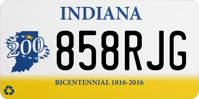 IN license plate 858RJG