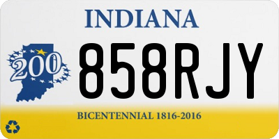 IN license plate 858RJY