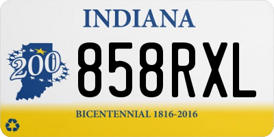 IN license plate 858RXL