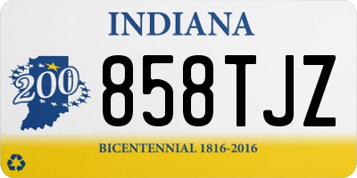 IN license plate 858TJZ