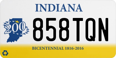 IN license plate 858TQN