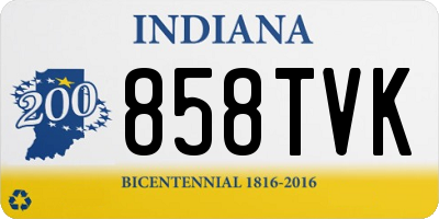 IN license plate 858TVK