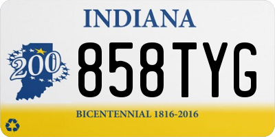 IN license plate 858TYG