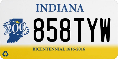 IN license plate 858TYW