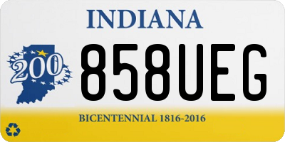 IN license plate 858UEG