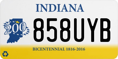 IN license plate 858UYB