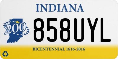 IN license plate 858UYL