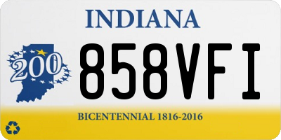 IN license plate 858VFI
