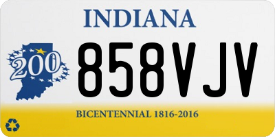 IN license plate 858VJV