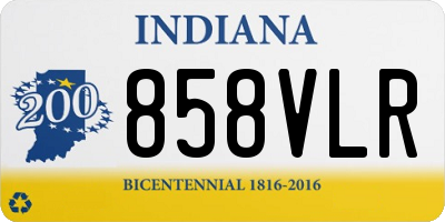 IN license plate 858VLR
