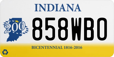 IN license plate 858WBO