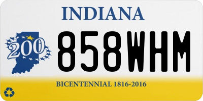 IN license plate 858WHM