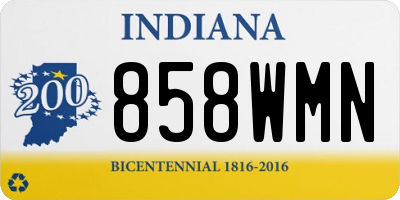 IN license plate 858WMN
