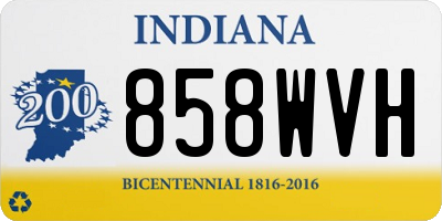 IN license plate 858WVH