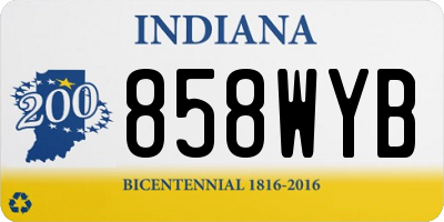 IN license plate 858WYB