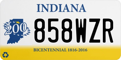 IN license plate 858WZR