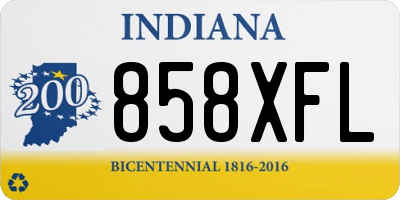 IN license plate 858XFL