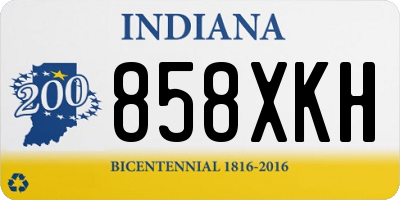 IN license plate 858XKH