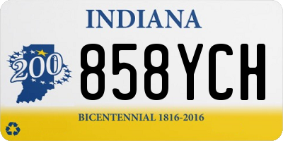 IN license plate 858YCH