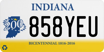 IN license plate 858YEU