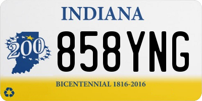 IN license plate 858YNG