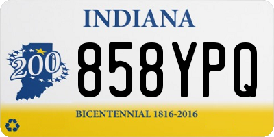 IN license plate 858YPQ