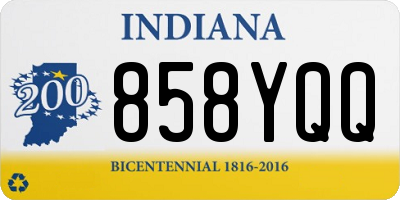 IN license plate 858YQQ