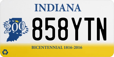 IN license plate 858YTN