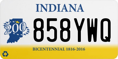 IN license plate 858YWQ