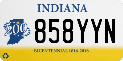 IN license plate 858YYN