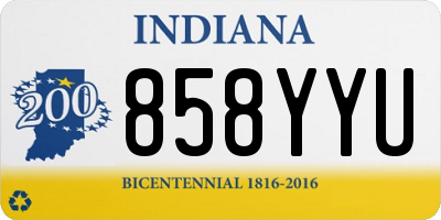 IN license plate 858YYU