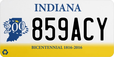IN license plate 859ACY