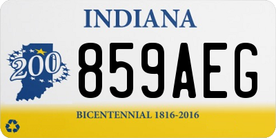 IN license plate 859AEG