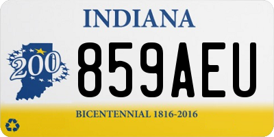 IN license plate 859AEU
