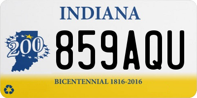 IN license plate 859AQU